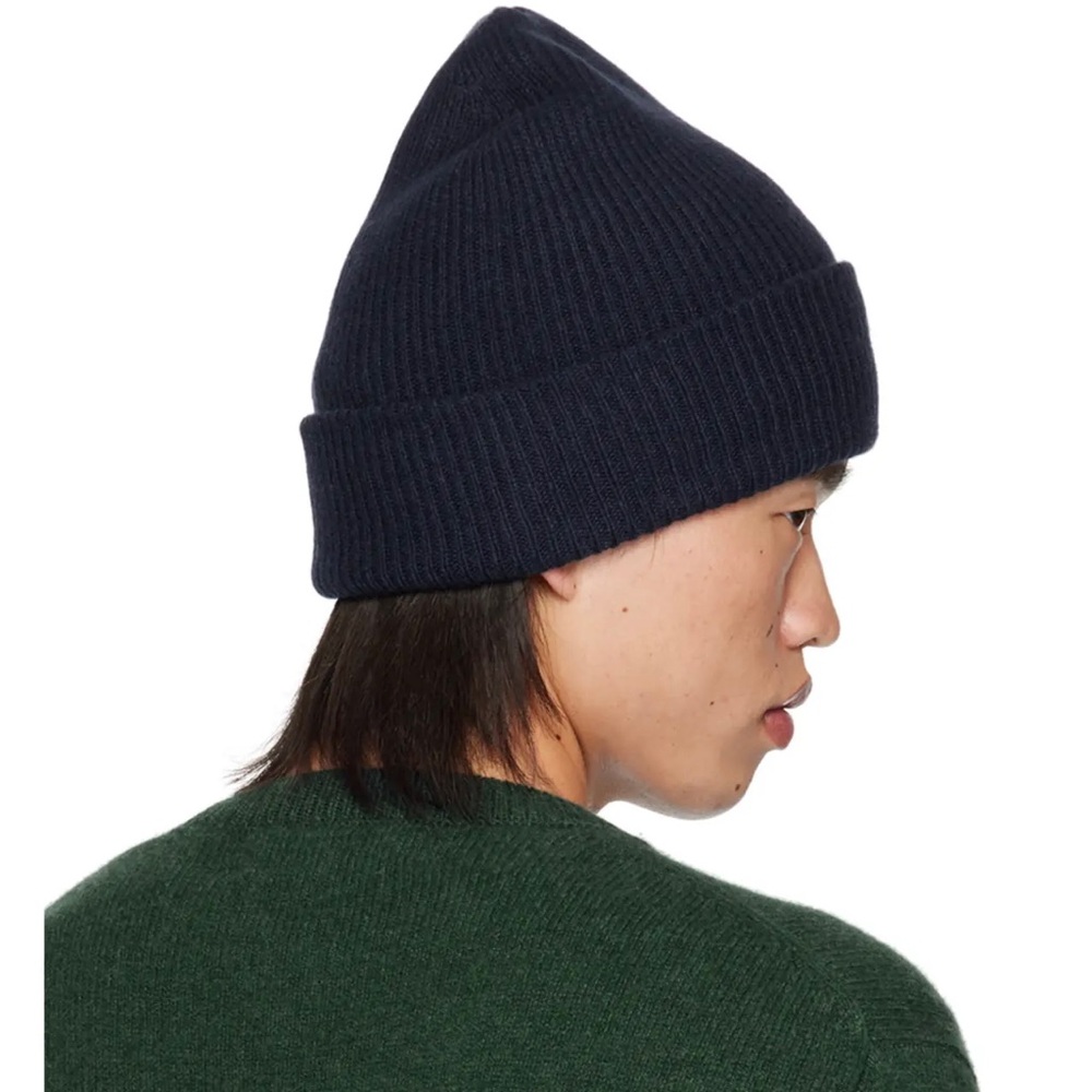THE ELDER STATESMAN Parker Ribbed Cashmere Beanie - Picture 3 of 3